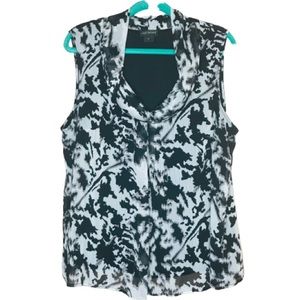 LANE BRYANT Sleeveless top size 22 black and white